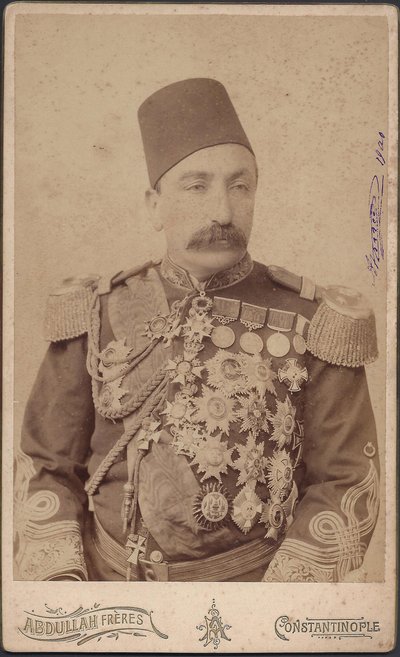 Portrait du sultan Abdulhamid II (1842-1918) - Sultan Abduelhamid II (1842-1918), Empereur des Ottomans, Calife des Fidèles - Anonymous Anonymous