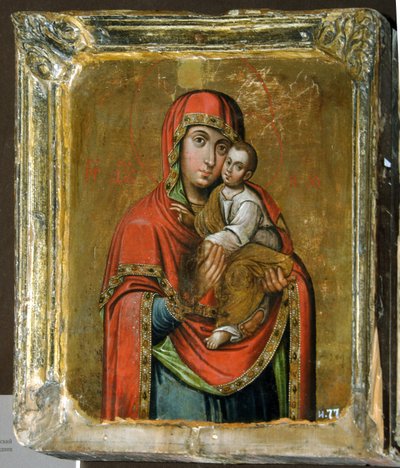 Icône de la Mère de Dieu de Kiev-Bratskaya, 18e siècle - Anonymous Russian icon painter