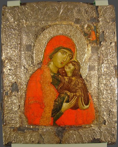 Sainte Anne et Marie enfant - Anonymous Russian icon painter