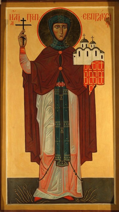 Sainte Eupraxie, Princesse de Pskov - Anonymous Russian icon painter