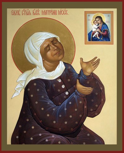 Sainte Matrona de Moscou, 20e siècle - Anonymous Russian icon painter
