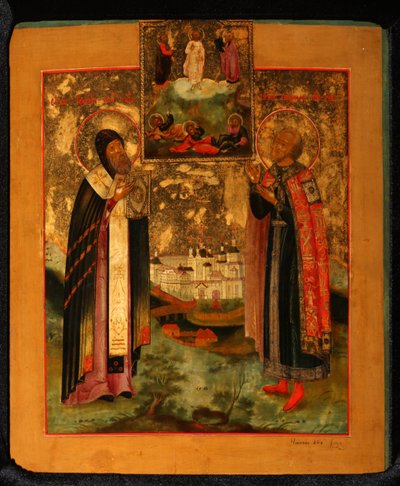Saints Évêque Arsène de Tver et Prince Michel de Tver, 1802 - Anonymous Russian icon painter