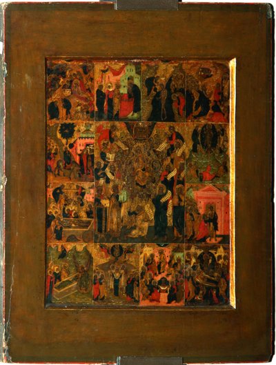 La Glorification de la Vierge Akathist Hymn à la Très Sainte Théotokos - Anonymous Russian icon painter