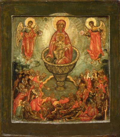 Theotokos Source de Vie, fin 17ème siècle - Anonymous Russian icon painter