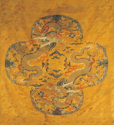 Tissu de brocart de soie dragon, fin du 16ème siècle - Anonymous master.