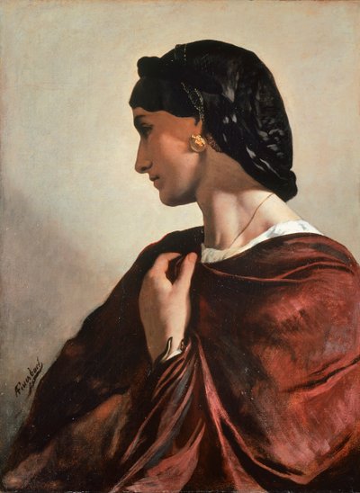 Portrait de Nanna, vers 1861, par Anselm Friedrich Feuerbach - Anselm Feuerbach