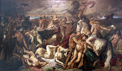 La bataille des Amazones (deuxième version) - Anselm Feuerbach