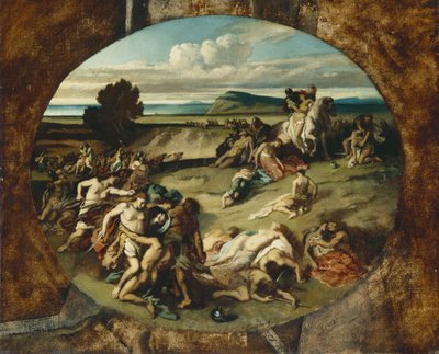 La Bataille des Amazones, 1857 - Anselm Feuerbach