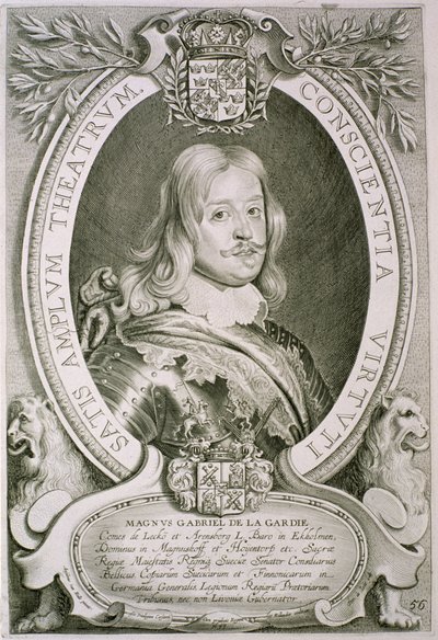 Magnus Gabriel (1622-86) Comte de la Gardie, de 
