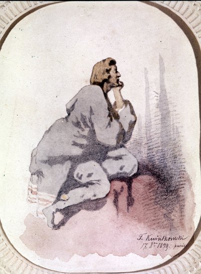 Portrait de Frédéric Chopin, compositeur polonais - Antar Teofil Kwiatowski