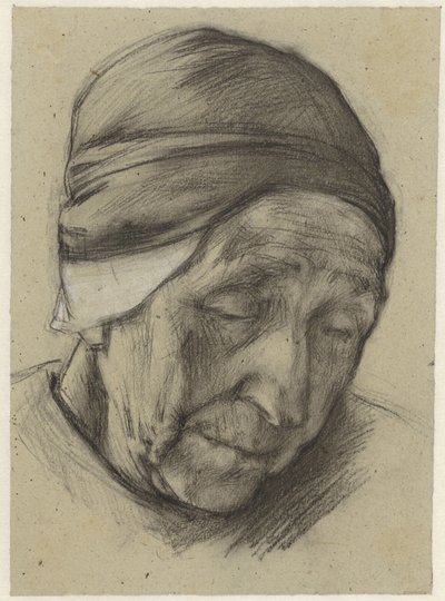 Tête de Jantien Klinker, vue de trois quarts - Anthon Gerhard Alexander van Rappard