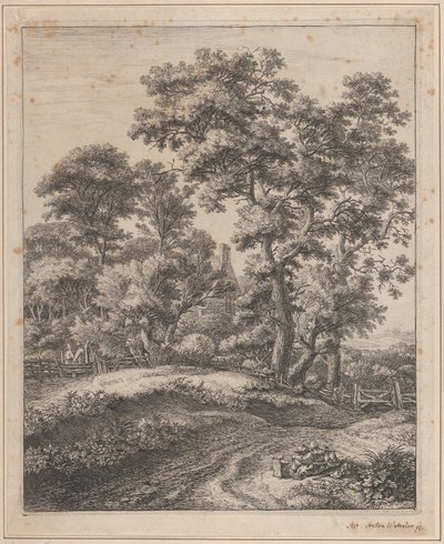 Une mère et des enfants se reposant, 17e siècle - Anthonie Waterloo