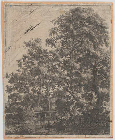 Un petit pont sur un ruisseau, 17ème siècle - Anthonie Waterloo