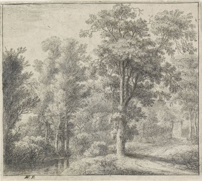 Entrée de la forêt Vues de la forêt, série A (titre de la série) - Anthonie Waterloo