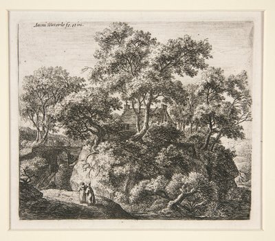 Paysage avec deux ermites - Anthonie Waterloo