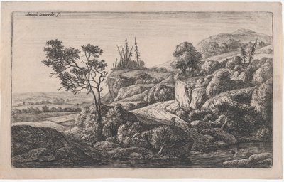 Chemins menant à un ruisseau, 17ème siècle - Anthonie Waterloo
