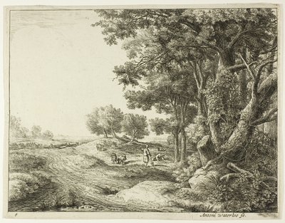 Paysan avec une pelle - Anthonie Waterloo