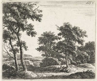 Bergers se reposant sous un arbre - Anthonie Waterloo