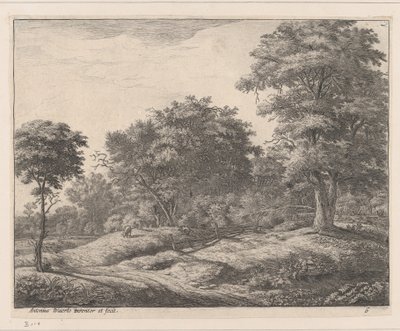 Berger endormi sur une butte, 17e siècle - Anthonie Waterloo