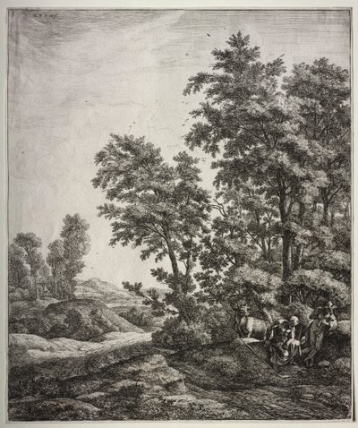Six grands paysages verticaux avec des scènes des Métamorphoses d