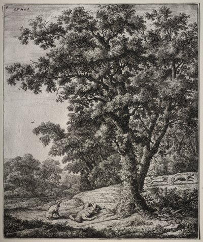 Six grands paysages verticaux avec des scènes des Métamorphoses d