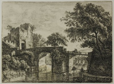 La ville en ruine - Anthonie Waterloo