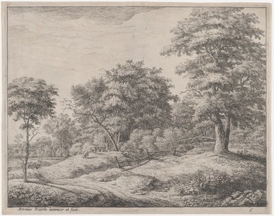 Le Berger endormi sur une petite colline, 17e siècle - Anthonie Waterloo