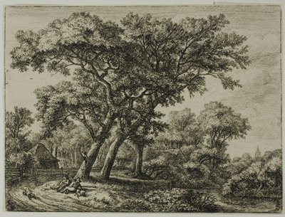 Deux chasseurs au repos - Anthonie Waterloo