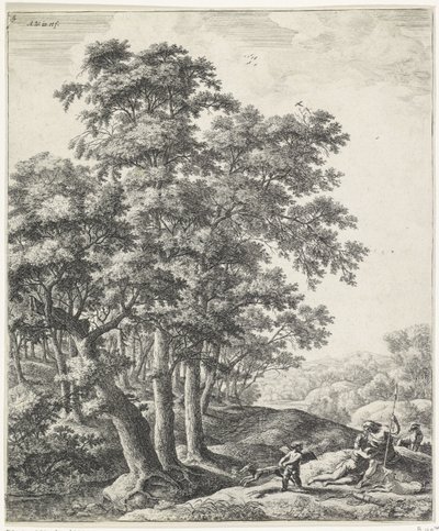 Vénus et Adonis - Anthonie Waterloo