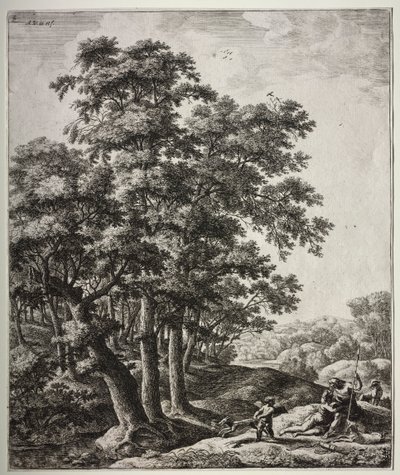 Vénus et Adonis - Anthonie Waterloo