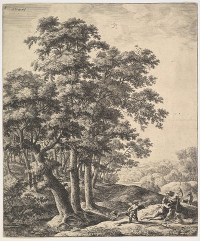 Vénus et Adonis - Anthonie Waterloo