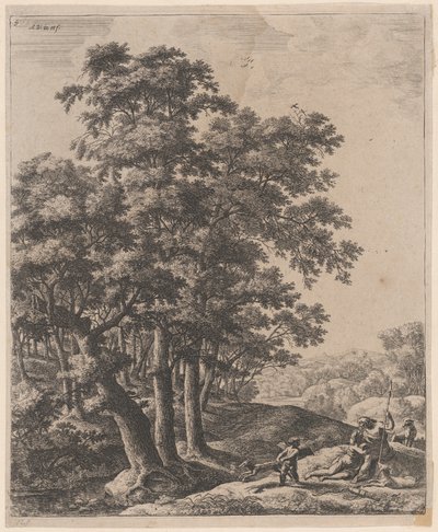 Vénus et Adonis, XVIIe siècle - Anthonie Waterloo