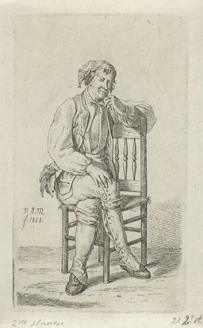 Homme sur une chaise - Anthonie Willem Hendrik Nolthenius de Man