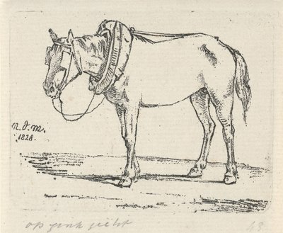 Cheval harnaché - Anthonie Willem Hendrik Nolthenius de Man