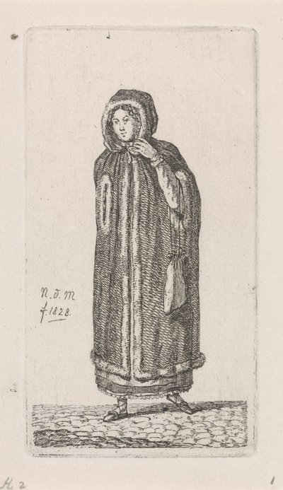 Femme avec manteau - Anthonie Willem Hendrik Nolthenius de Man