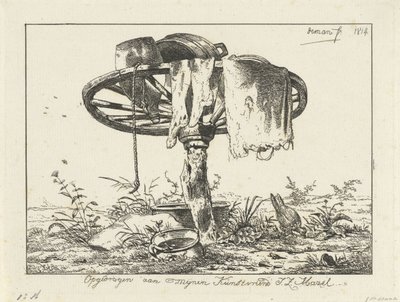 Roue sur un poteau - Anthonie Willem Hendrik Nolthenius de Man