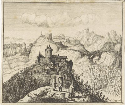 Paysage montagneux avec vendangeurs - Anthonie de Winter (attributed to)