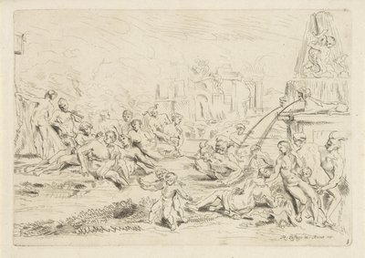 Satyres et nymphes se baignant - Anthonie de Winter