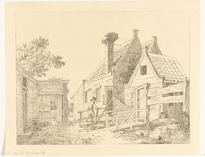 Petit garçon traversant un pont en bois - Anthonie van den Bos