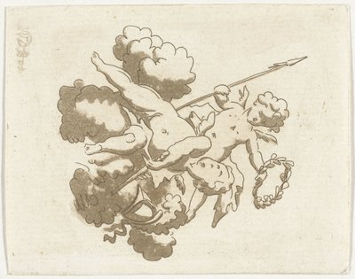 Deux putti - Anthonie van den Bos
