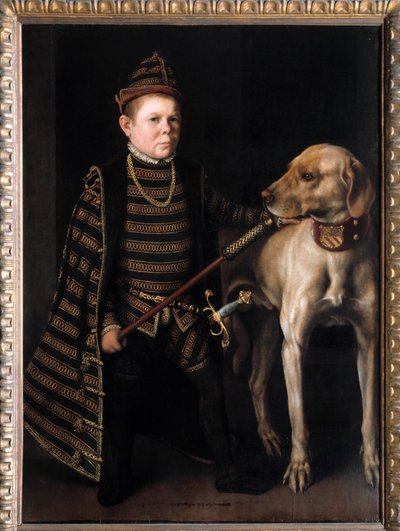 Portrait du nain du cardinal Granvelle - Anthonis Mor van Dashorst