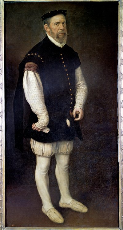 Portrait en pied de Pejeron, bouffon du comte de Benavente - Anthonis Mor van Dashorst