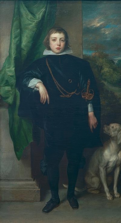 Prince Rupert du Palatinat avec un chien - Anthony van Dyck