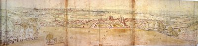 Palais de Greenwich et Londres depuis Greenwich Hill, c.1544 - Anthonis van den Wyngaerde