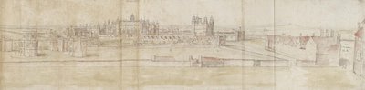 Palais de Hampton Court depuis le nord - Anthonis van den Wyngaerde