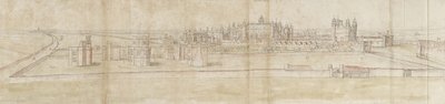 Palais de Hampton Court depuis le nord - Anthonis van den Wyngaerde