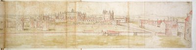 Palais de Hampton Court depuis le nord, vers 1544 - Anthonis van den Wyngaerde