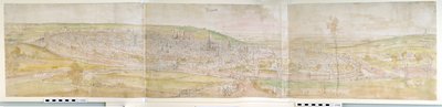 Vue panoramique de Bruxelles depuis le nord, 1558 - Anthonis van den Wyngaerde