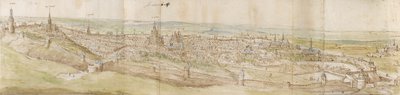 Vue panoramique de Louvain depuis le nord-ouest - Anthonis van den Wyngaerde