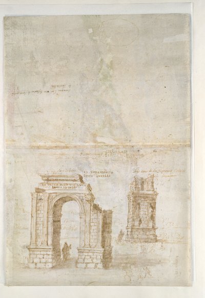 Vue panoramique de Tarragone depuis le sud vers la mer (vers 1560) - Anthonis van den Wyngaerde